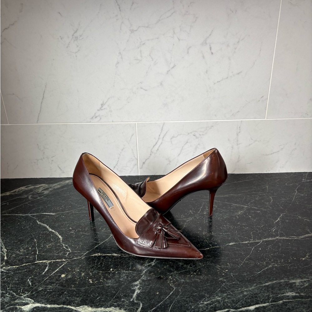 Prada tassel pumps